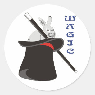 Magician Magic Runder Aufkleber