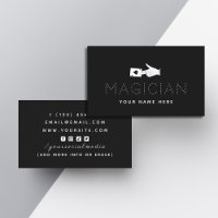 Magician Magic Tricks Ace Card Schwarz-weiß Modern