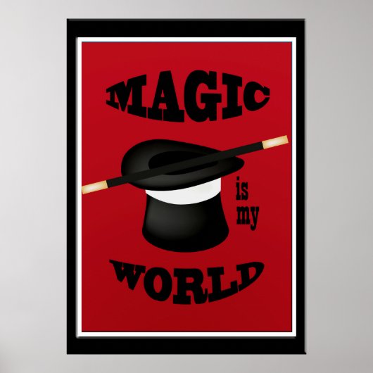Magician Magie ist mein Weltposter Poster (Vorne)