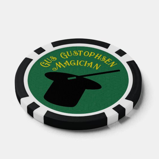 Magician Personalized Top Hat and Dove Pokerchips (Einzeln)