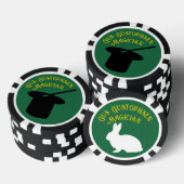 Magician Personalized Top Hat and Rabbit Pokerchips (Stapel)