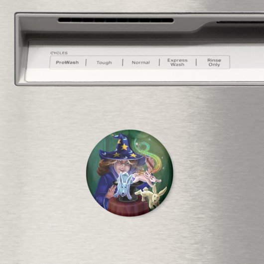 Magician Pulling Kanbits aus einem Hut Magnet (In Situ (Geschirrspüler))