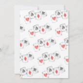 Magician Rabbit Deck Card Wand Zaubershow Geburtst Einladung (Rückseite)