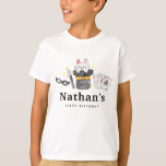 Magician Rabbit Hat Magic Show Birthday Kid's Name T-Shirt<br><div class="desc">Magician Rabbit Hat Magic zeigt Geburtstagskid's Name Shirt</div>