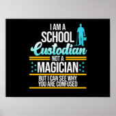 Magician Schulmeister Janitor Graphi Poster (Vorne)