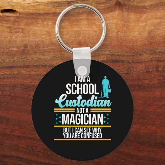 Magician Schulmeister Janitor Graphi Schlüsselanhänger (Vorderseite)