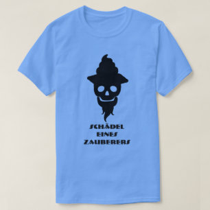 Magician sku und Text Schädel eines Zauberers T-Shirt