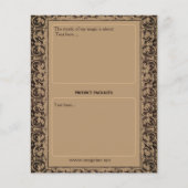 Magician Tarot Card Kunst personalisierbar Flyer (Hinten)