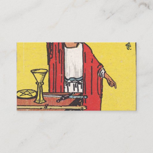 Magician Tarot Card Visitenkarte (Vorderseite)