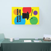 Magician wand and hat custom magic show banner (Messe)