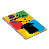 Magician wand and hat magic show personalized notizblock (Rechte Seite)