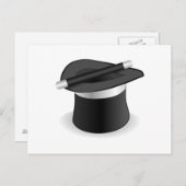 Magician Wand und Hat Postkarte (Vorne/Hinten)