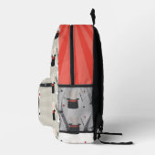 Magician Zauberer Kinder Schule für benutzerdefini Bedruckter Rucksack (Rechts)