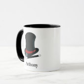 Magicians Hat and Magic Wand Personalisiert Tasse (Vorderseite Links)