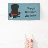 Magicians Hat Magic Show Birthday Party Banner (InSitu)