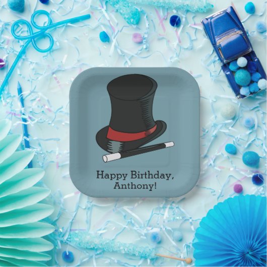 Magicians Hat Magic Show Birthday Party Pappteller (Party)
