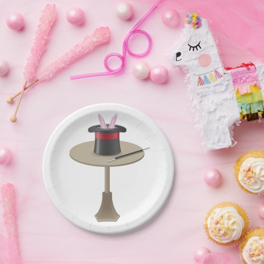 Magicians Rabbit in einem Hut Pappteller (Party)