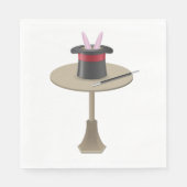 Magicians Rabbit in einem Hut Serviette (Vorderseite)