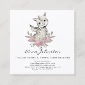 Magick Baby Dragon Business Card Quadratische Visitenkarte (Rückseite)