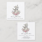 Magick Baby Dragon Business Card Quadratische Visitenkarte (Vorne/Hinten)