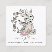 Magick Baby Dragon Business Card Quadratische Visitenkarte (Vorderseite)