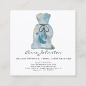 Magick Bag Square Business Card Quadratische Visitenkarte (Rückseite)