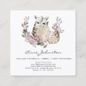 Magick Dragon Egg Business Card Quadratische Visitenkarte (Rückseite)