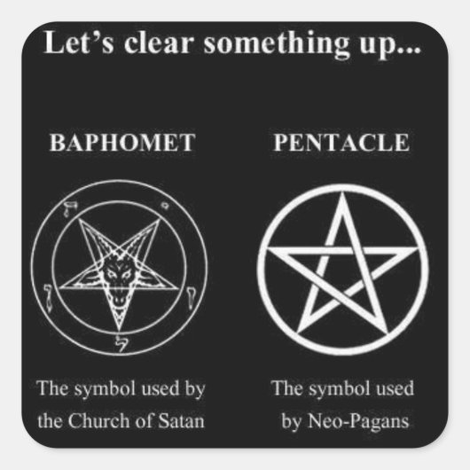 Magick - Lasst uns etwas aufräumen Quadratischer Aufkleber (Vorderseite)