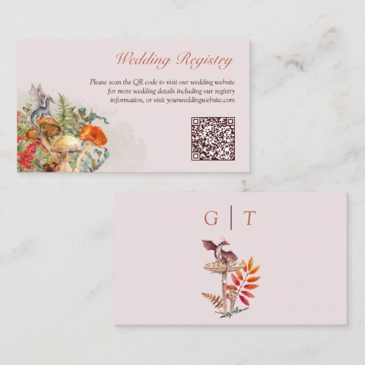 Magick Mushrooms and Dragons Enclosure Card Begleitkarte (Vorne/Hinten)