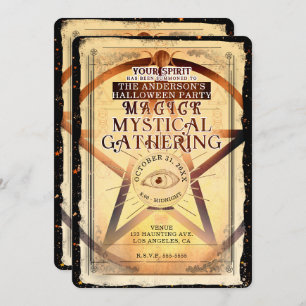Magick Mystical Ansammlung Fortune Teller Eye Part Einladung