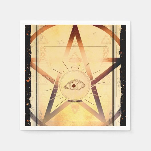 Magick Mystical Ansammlung Fortune Teller Eye Part Serviette (Vorderseite)