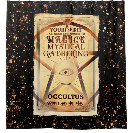 Magick Mystical Ansammlung Magic Fortune Teller Ey Duschvorhang (Vorderseite)