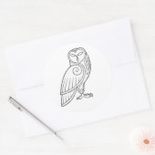 Magick - Owl Runder Aufkleber (Umschlag)