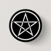 Magick Pentagram Pentacle - Button (Vorderseite)