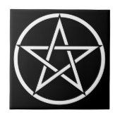 Magick Pentagram Pentacle - Fliese (Vorderseite)