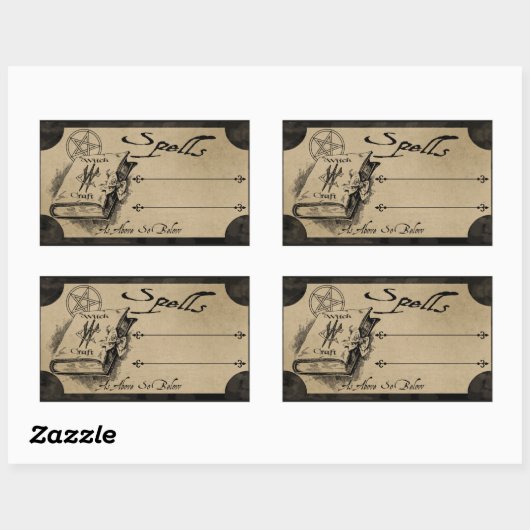 MAGICK POSITION ETIKETT RECHTECKIGER AUFKLEBER (Blatt)