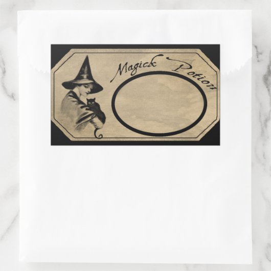 MAGICK POSITION ETIKETT RECHTECKIGER AUFKLEBER (Tasche)