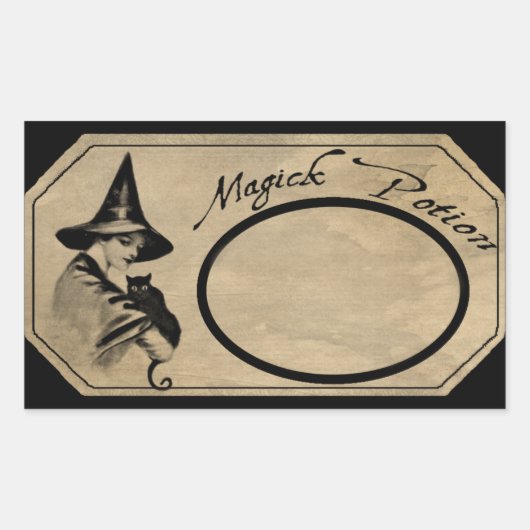 MAGICK POSITION ETIKETT RECHTECKIGER AUFKLEBER (Vorderseite)
