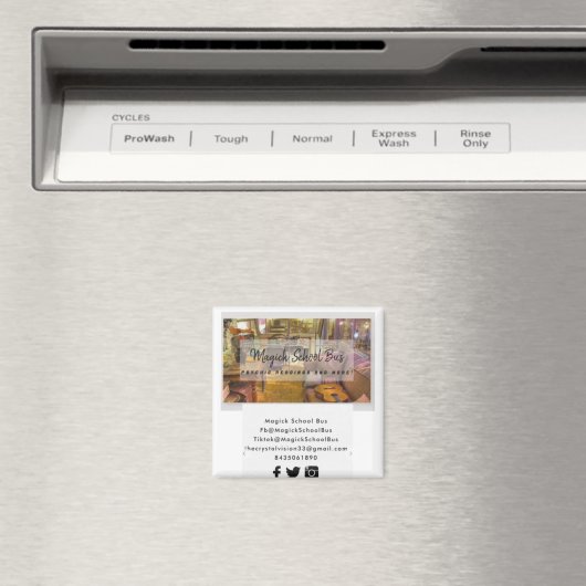 Magick School Bus Magnet (In Situ (Geschirrspüler))