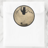 MAGICK SPELL ETIKETT RUNDER AUFKLEBER (Tasche)