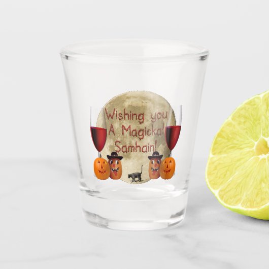 Magickal Samhain Schnapsglas (Vorderseite)