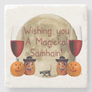 Magickal Samhain Steinuntersetzer