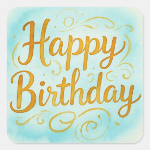 MagickalBirthdays Quadratischer Aufkleber