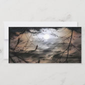 Magickale Mondlandschaft (innen leer) Feiertagskarte (Vorderseite)