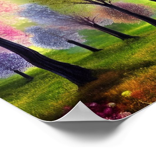 MAGICKE WALD FALL POSTER (Ecke)