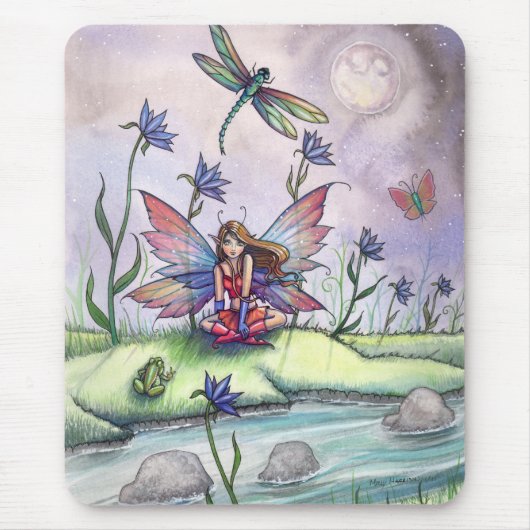 Magie bei Dusk Fairy Dragonfly Mousepad (Vorne)