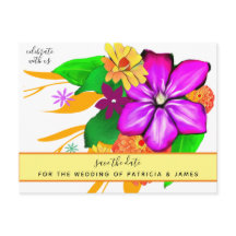 Magie & Bold Floral Save the Date