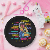 Magie der erzogenen Schwarzen Mädchen 77 Pappteller (Party)