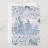 Magie der Feier zum Foto des Winters Einladung (Rückseite)