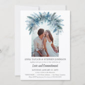 Magie der Feier zum Foto des Winters Einladung (Vorderseite)